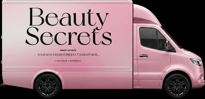 Beauty Secrets-ийн ягаан хүргэлтийн машин