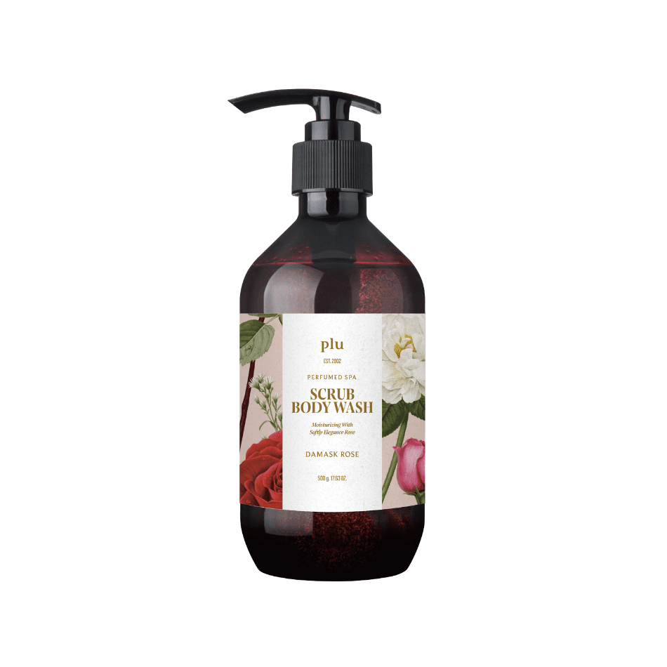 PERFUMED SPA SCRUB BODY WASH DAMASK ROSE