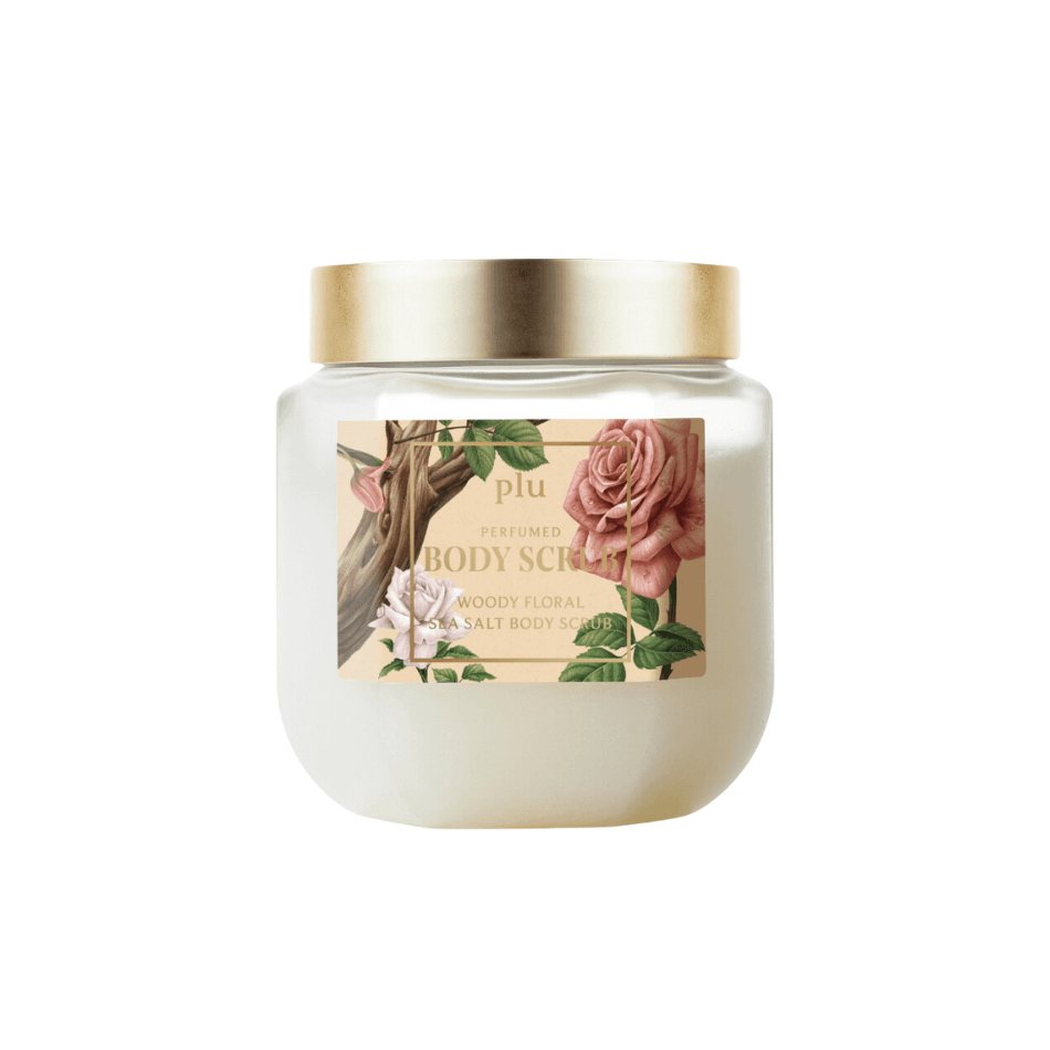 PERFUMED SEA SALT BODY SCRUB WOODY FLORAL